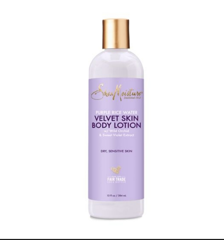 Shea moisture purple rice water velvet skin lotion